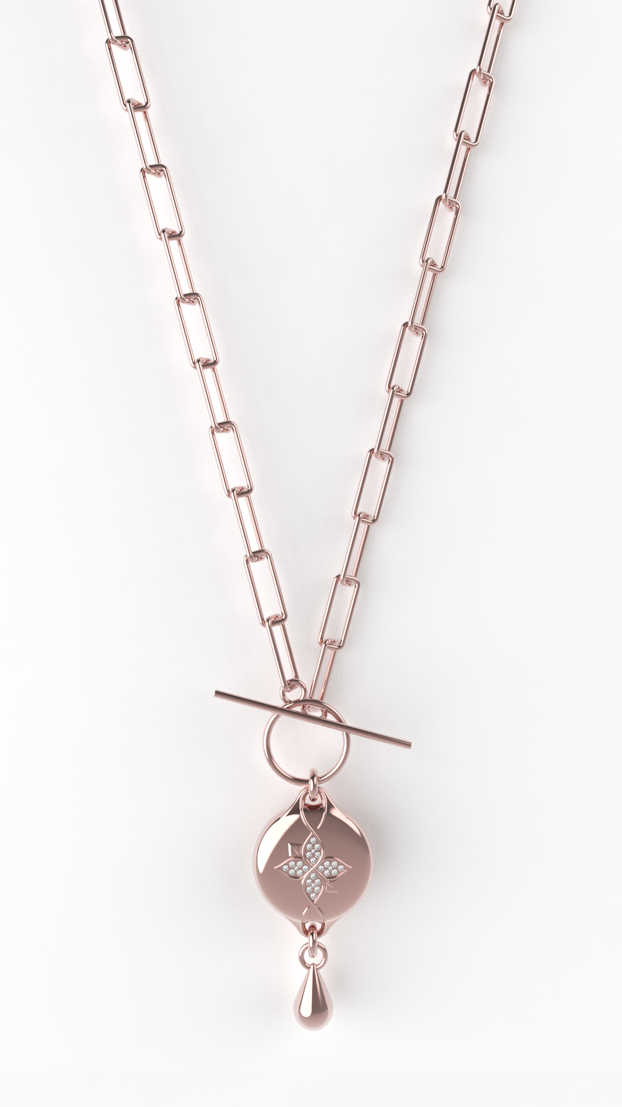 Mahi Necklace by ResQ (Rose Gold) | Safety Necklace for Woman