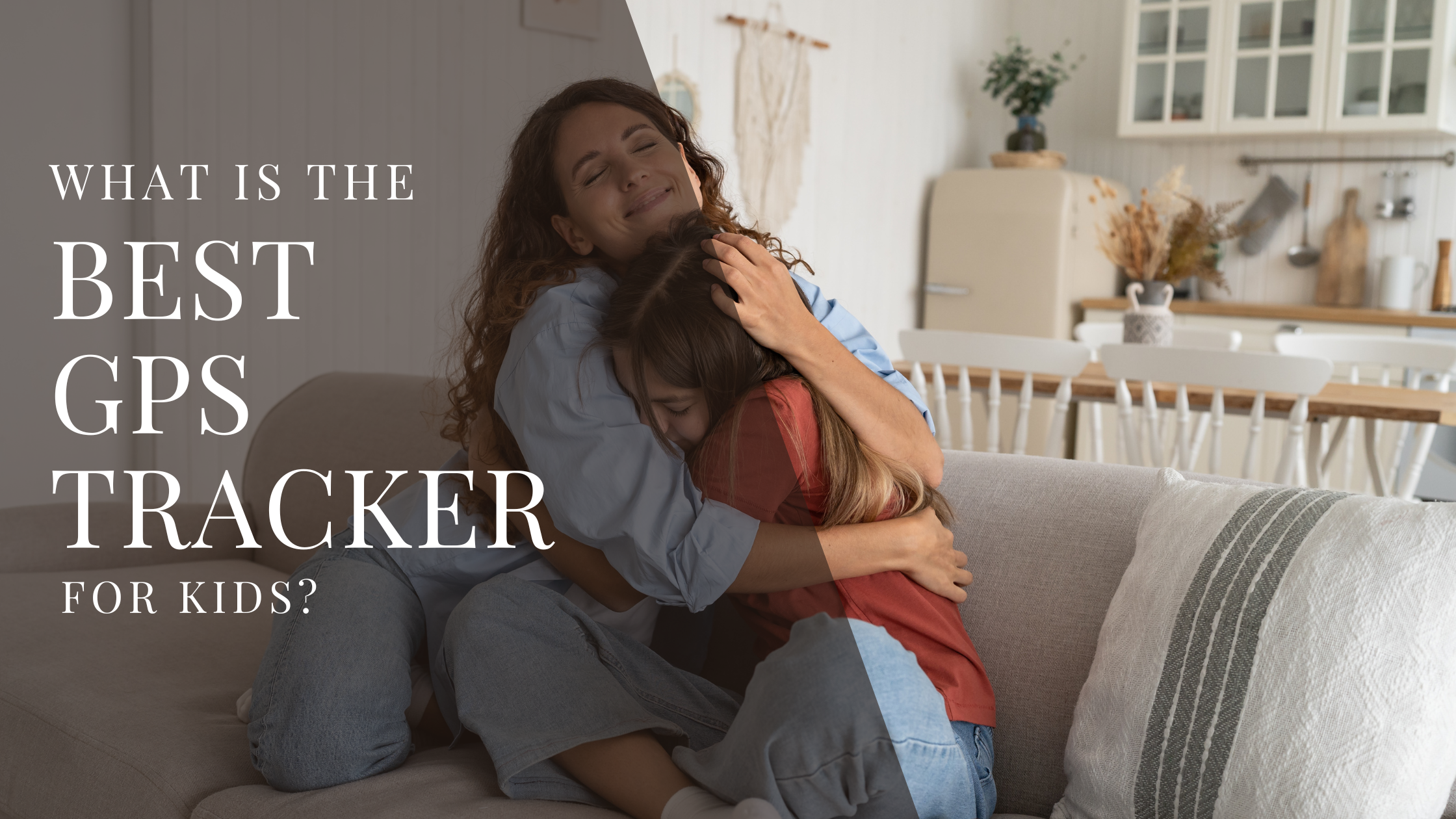 A mother gently adjusts a sleek GPS-tracking bracelet on her daughter's wrist before a school trip, illustrating what is the best GPS tracker for kids—stylish, reliable, and reassuring for families on the go.