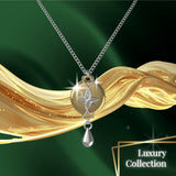 Mahi Safety Necklace - Silver on Gold, Wheat Chain - V1