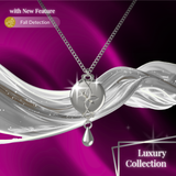 Mahi Safety Necklace - Silver on Silver, Wheat Chain - V2 with Fall Detection