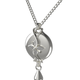 Mahi Safety Necklace - Silver on Silver, Wheat Chain