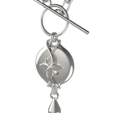 Mahi Safety Necklace - Silver on Silver, Paperclip Chain