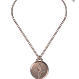 Mahi Safety Necklace - Rose on Rose, Wheat Chain
