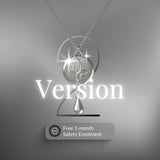 Mahi Safety Necklace - Silver on Silver, Wheat Chain - V2 with Fall Detection - 1 Month Free Subscription