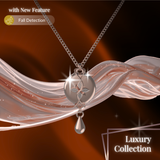 Mahi Safety Necklace - Rose Gold on Rose Gold, Wheat Chain - V2 with Fall Detection