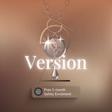 Mahi Safety Necklace - Rose Gold on Rose Gold, Paperclip Chain - V2 with Fall Detection - 1 Month Free Subscription