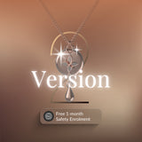 Mahi Safety Necklace - Rose Gold on Rose Gold, Wheat Chain - V2 with Fall Detection - 1 Month Free Subscription
