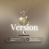 Mahi V1 Safety Necklace - Silver on Gold, Wheat Chain - 1 Month Free Subscription