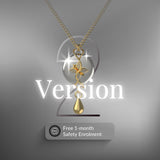 Mahi Safety Necklace - Gold on Silver, Wheat Chain - V2 with Fall Detection - 1 Month Free Subscription