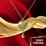 Mahi Safety Necklace - Gold on Gold, Wheat Chain - V1