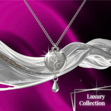 Mahi Safety Necklace - Silver on Silver, Wheat Chain - V1