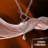 Mahi Safety Necklace - Rose Gold on Rose Gold, Paperclip Chain - V1