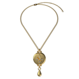 Mahi Safety Necklace - Gold on Gold, Wheat Chain
