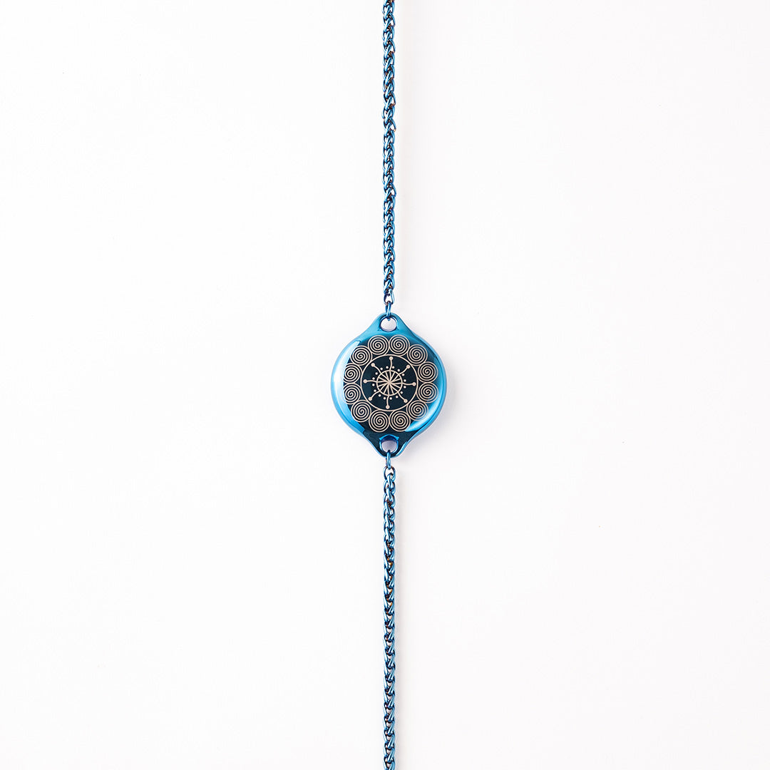 ResQ Maitri Safety Bracelet (Blue) | Smart Jewelry for Women's Security