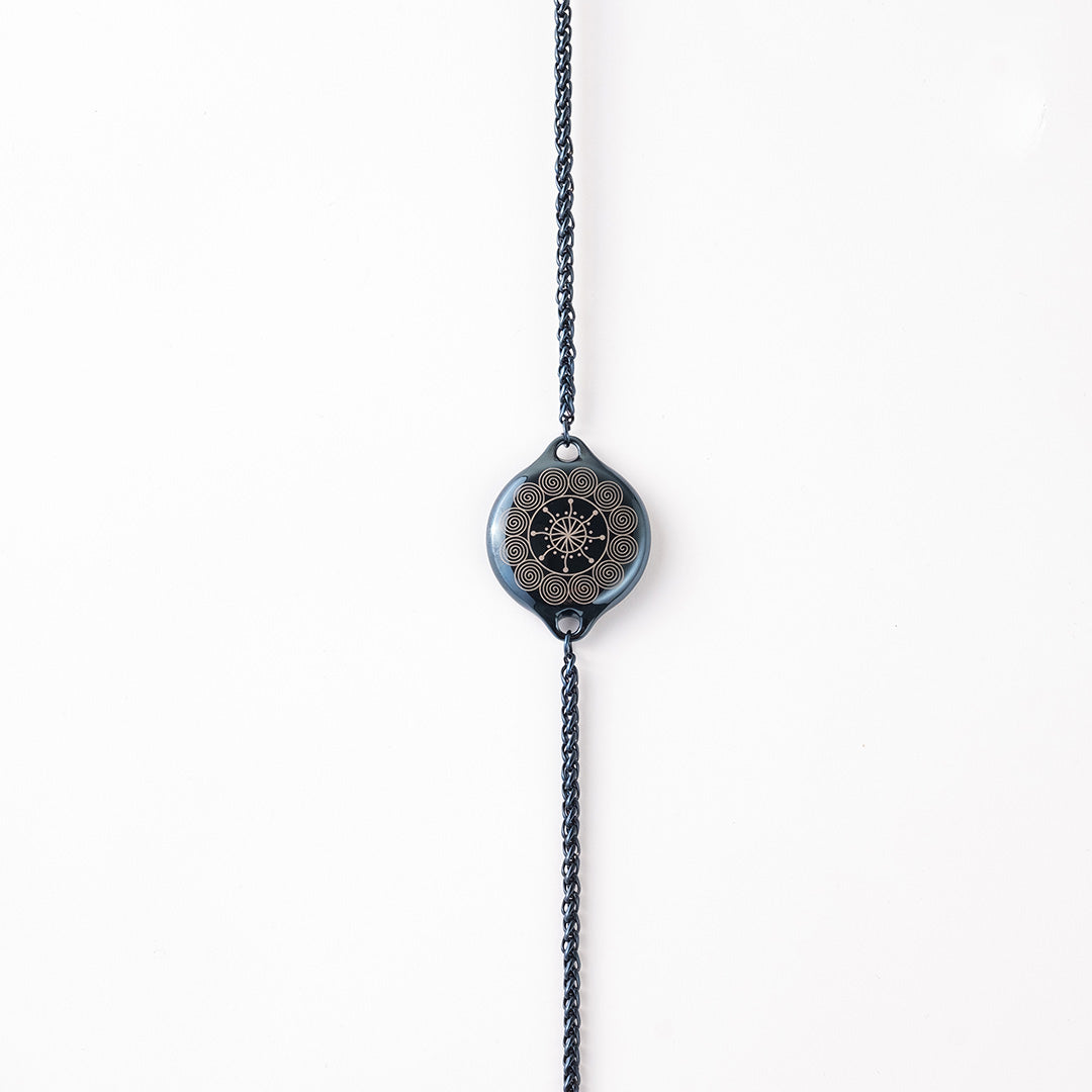 ResQ Maitri Safety Bracelet (Murin Dark Blue) | Smart Jewelry for Women's Security