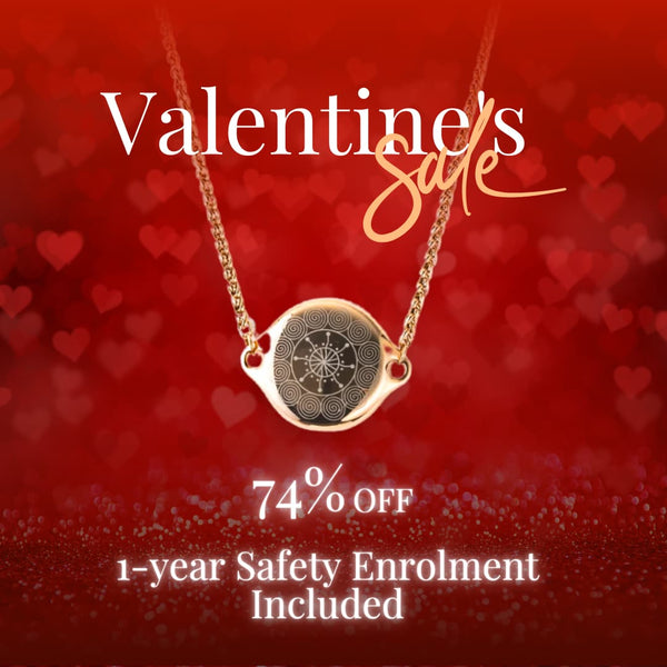 Shakti Safety Necklace - Rose Gold (With One Year Subscription Bundle)