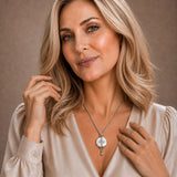 Mahi Safety Necklace - Silver on Silver, Wheat Chain - V2 with Fall Detection - 1 Month Free Subscription