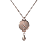 Mahi Safety Necklace - Rose Gold on Rose Gold, Wheat Chain