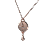 Mahi Safety Necklace - Rose Gold on Rose Gold, Wheat Chain