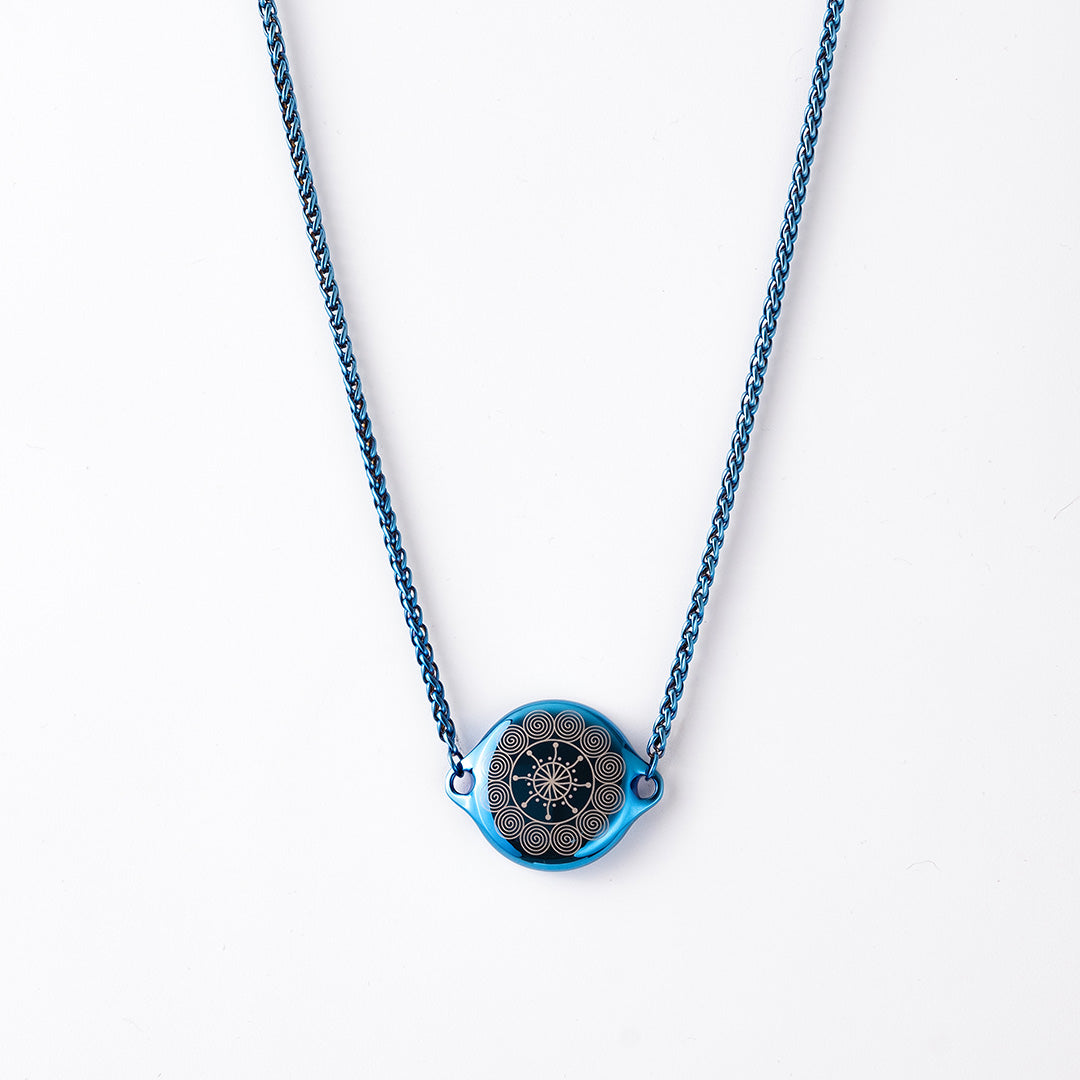 ResQ Shakti Safety Necklace (Blue) | Smart Jewelry for Women's Security