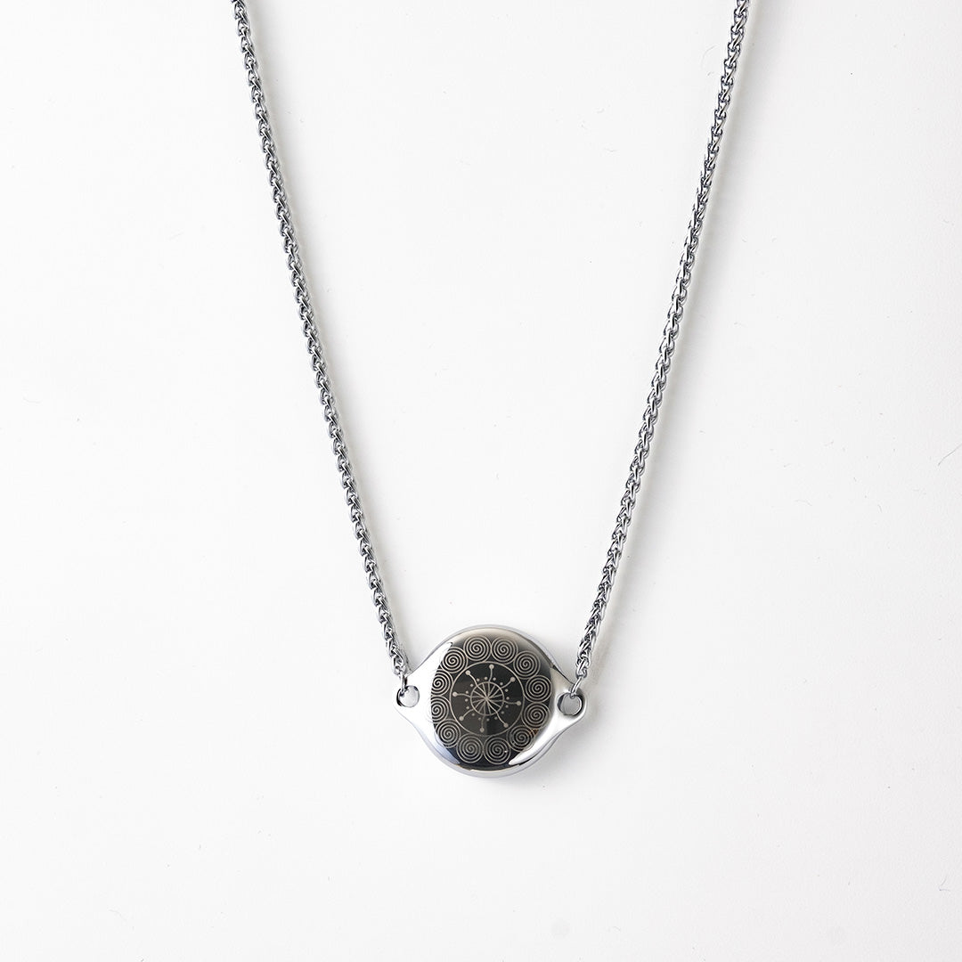ResQ Shakti Safety Necklace (Silver) | Smart Jewelry for Women's Security