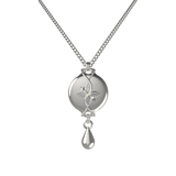 Mahi Safety Necklace - Silver on Silver, Wheat Chain